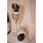 Champagne Truffles and Champagne Glasses Gift Set